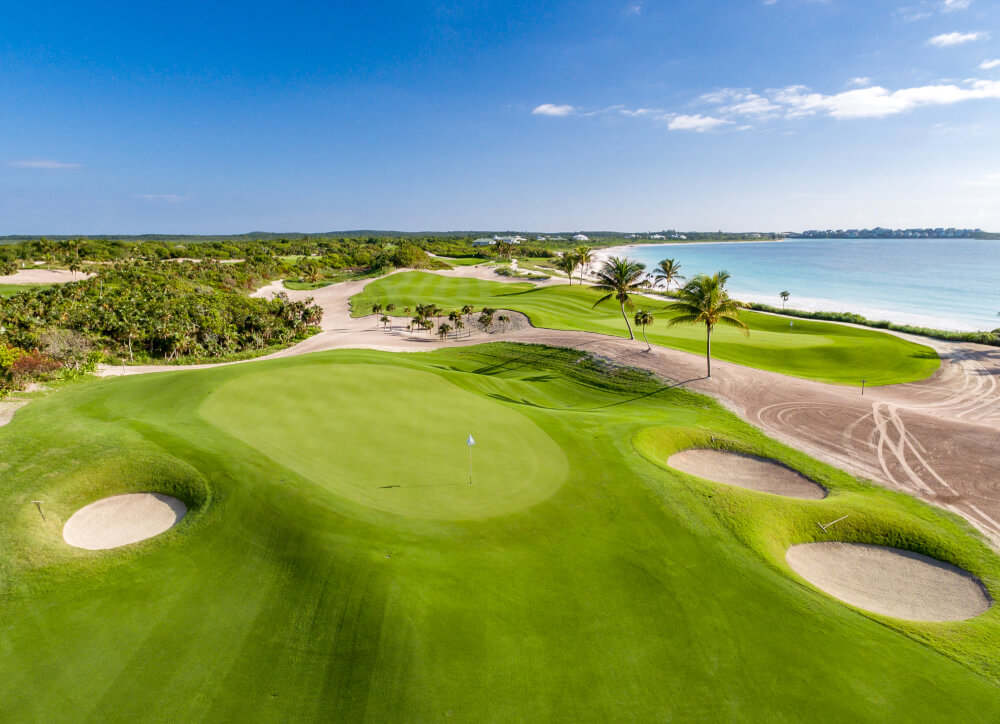 The-Abaco-Club-6th-5th-Greens-Aerial